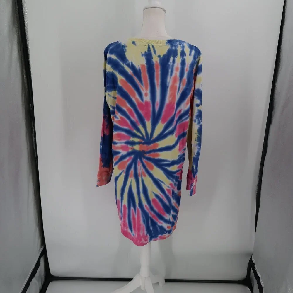 Tommy Hilfiger Long Sleeve Sweatshirt Dress Tie-Dye Size XL NWT - Picture 6 of 7
